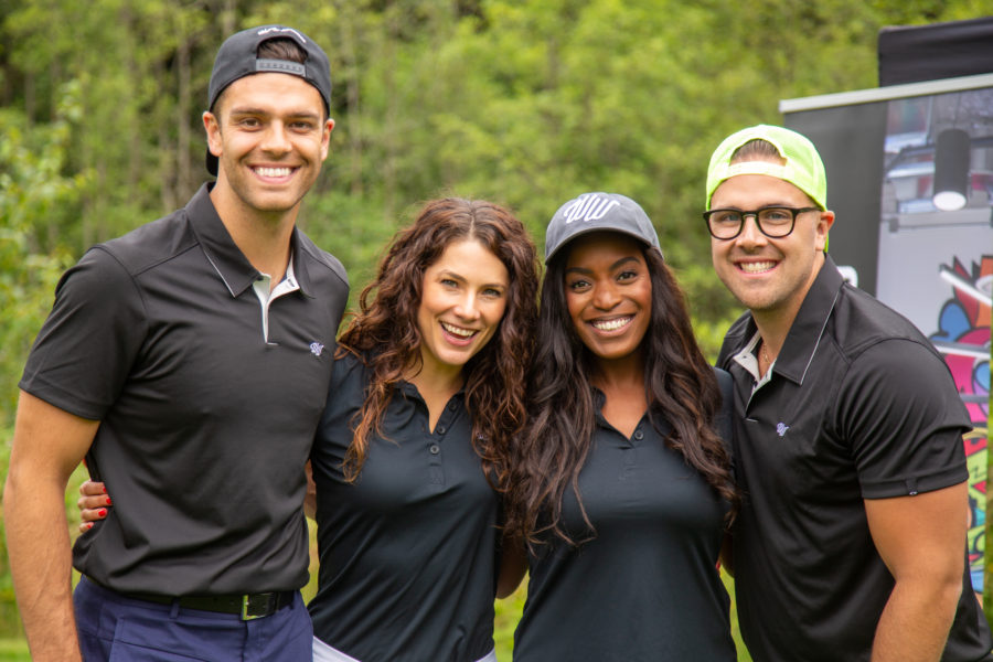 Lesley Brown and guests the Whiskey Wisemen Charity Tournament at Westwood Plateau Golf Club