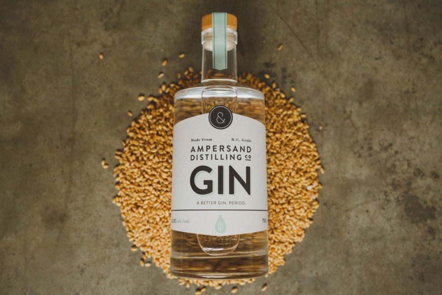 bottle of ampersand gin