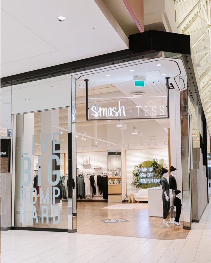 smash tess, popup store, coquitlam centre, helen siwak, ecoluxlifestyle, rompers